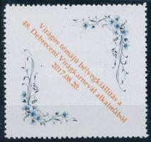2017 Virágos témájú bélyegkiállítás a 48. Debreceni Virágkarnevál alkalmából levélzáró, ritka!
