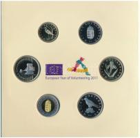 2011. 5Ft-200Ft (6xklf) "Az Európai Unió Tanácsának magyar elnöksége" forgalmi sor szettbe...
