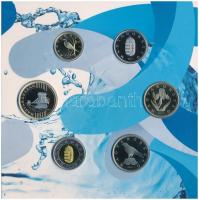 2017. 5-200Ft (6xklf) forgalmi sor szettben + 2017. 50Ft Cu-Ni "17. FINA Világbajnokság" T...