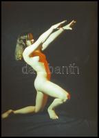 cca 1973 Czakó László (?-?) pécsi fotóművész hagyatékából 13 db vintage DIAPOZITÍV az aktfotó műfajá...