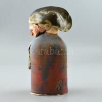 Vertel Andrea (1953- ): Házaspár, mázas kerámia, jelzett, hibátlan, m: 24 cm