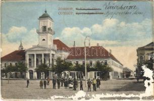 Zombor, Sombor; Városháza. Karakásevits Mil. kiadása / town hall (felületi sérülés / surface damage)