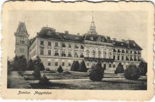 1917 Zombor, Sombor; Megyeháza. Theofanovic kiadása / county hall