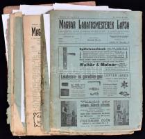 1909-1911 Magyar Lakatosmesterek Lapja 11 db száma, sérült, rossz állapotban