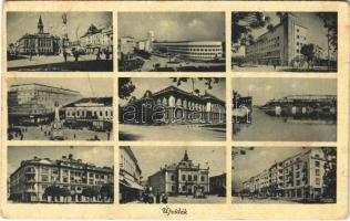 1943 Újvidék, Novi Sad; mozaiklap / multi-view postcard (Rb)