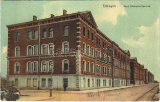 1909 Erlangen, Neue Infanterie-Kaserne / German military barracks, soldiers (EK)