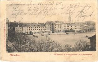 1901 München, Munich; Infanterie-Leibregiment-Türkenkaserne / German military barracks, soldiers (Rb)