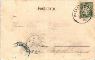 1901 München, Munich; Infanterie-Leibregiment-Türkenkaserne / German military barracks, soldiers (Rb...