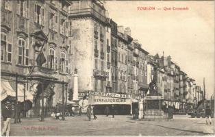 1906 Toulon, Quai Cronstadt / quay, bar (EK)
