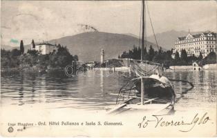 1910 Lago Maggiore, Grand Hotel Pallanza e Isola S. Giovanni / hotel, island