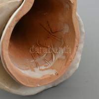 Antalfiné Szente Katalin: Házaspár, színes kerámia, hibátlan, jelzett, m: 22cm