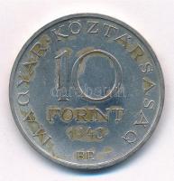 1948. 10Ft Ag "Széchenyi" T:1- patina
Adamo EM2