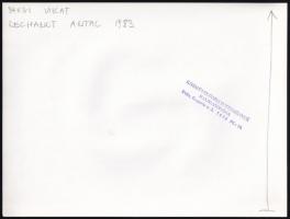 1983 Dechandt Antal korai munkája (pamacs nyomatok), feliratozva, 18x24 cm