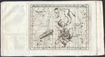 5 db rézmetszetű csillagtérkép 1727. 22x17- 28x28 cm-ig / Copper plate star maps