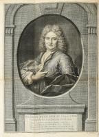1727 Pieter Burman (1668-1741) rézmetszetű portréja. 24x25 cm