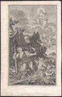 1723 Beduzzi (1675-1735) Rézmetszet Allegórikus jelenet / Copper plate engraving 35x21 cm