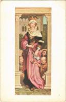Sancta Elisabet / Szent Erzsébet / Hl. Elisabeth / Saint Elizabeth of Hungary s: H. Holbein (EB)