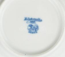 7 db Meisseni porcelán teás csésze, aljjal. Máz alatti kék festés, kétféle jelzéssel (csillagos Meis...