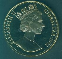 Gibraltár 1992. 1C "Olimpia-fogathajtás" aranyozva T:PP