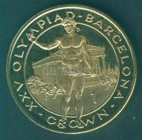Gibraltár 1992. 1C "Olimpia-győztes" aranyozva T:PP