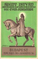 1938 Budapest XXXIV. Nemzetközi Eucharisztikus Kongresszus. Készüljünk a Magyar Kettős Szentévre! Szent István első magyar király megdicsőülésének 900 éves jubileuma / 34th International Eucharistic Congress s: Fúró Ferenc (fl)