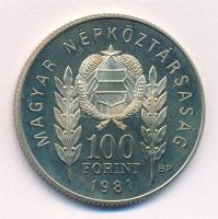 1981. 100Ft Cu-Ni-Zn "Bulgária 1300 éves" magyar kiadás T:1- (eredetileg PP) Adamo EM67