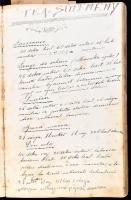 Kosnár Sándor reczeptjei. Kézzel írt és illusztrált régi receptkönyv, számos színes rajzzal. Egyedi ...