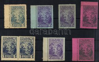 1915 Katonák karácsonya sor, kétnyelvű 8 db