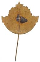 1958. "F.A.Ü. (Fővárosi Autóbusz Üzem) fejlesztéséért" zománcfestett Br jelvény (28x32mm) ...