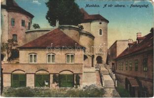 1917 Munkács, Mukacheve, Mukachevo, Mukacevo; a vár udvara / Festungshof / castle, courtyard (EM)