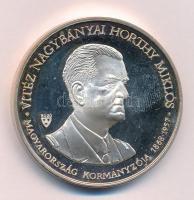 Bozó Gyula (1913-2004) 1993. Vitéz Nagybányai Horthy Miklós újratemetése Kenderesen ezüstözött fém emlékérem T:1- (PP) ujjlenyomatos