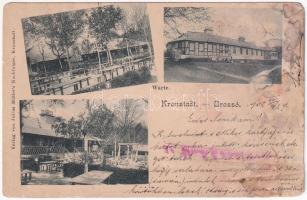 1902 Brassó, Kronstadt, Brasov; Hohe Warte / Magas pihenő vendéglő és szálloda. Julius Müller utóda kiadása / inn, restaurant and hotel (b)