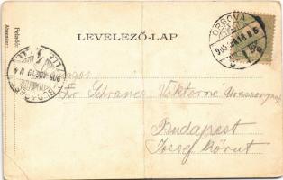 1905 Ada Kaleh, utca, török üzlet, bazár, Bego Mustafa / street view, Turkish bazaar, shop. Floral (...