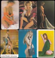 1972-1987 11 db erotikus kártyanaptár