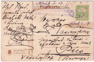 1915 Eperjes, Presov; férfi kalappal és sétapálcával / man with hat and walking stick. Schnell-Photo...