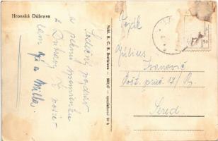 Felsőbesenyő, Dubrava, Hronská Dúbrava; vasútállomás / railway station (b)