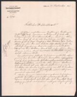 1879 Osztrák Császári Vasúttársaság fejléces levélpapírján írt levél