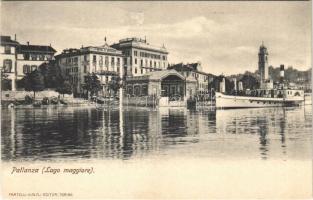 Pallanza, Lago Maggiore / lake, steamship, hotel
