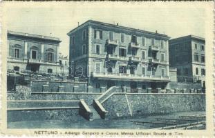 1915 Nettuno, Albergo Sangallo e Casina Mensa Ufficiali Scuola di Tiro / hotel, restaurant, canteen of the shooting school (EB)