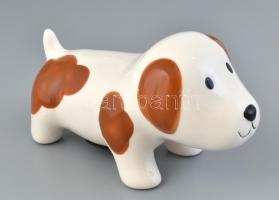 Porcelán kutya formáljuk persely jelzés nélkül H: 20 cm