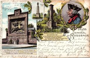 Rossbach Friedrich monument Litho