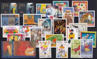 Europa CEPT: Circus 48 pcs stamps Europa CEPT: Cirkusz bélyegek 48 db 2 stecklapon