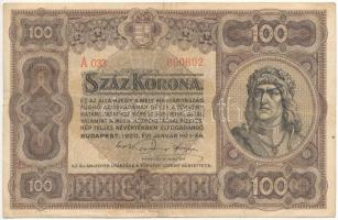 1920. 100K "Orell Füssli Zürich" nyomdahely jelöléssel T:III Adamo K29