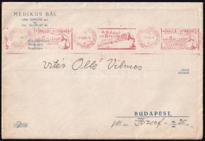 1928 Meghívó az Orvostanhallgatók Segítő Egyletes javára rendezett medikus bálra vitéz Ollé Vilmosna...