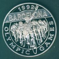 Kajmán-szigetek 1992. 5$ Ag "Olimpia-kerékpár" T:PP