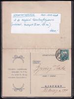 1910-1933 4 db meghívó tánctanfolyamra