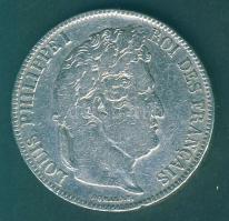 Franciaország 1834A 5Fr Ag T:3 k. ph