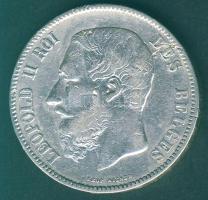 Belgium 1869. 5Fr Ag II.Leopold T:3