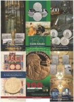 2010-2018. 48db színes MNB tájékoztató emlékpénzekhez