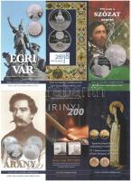 2010-2018. 48db színes MNB tájékoztató emlékpénzekhez